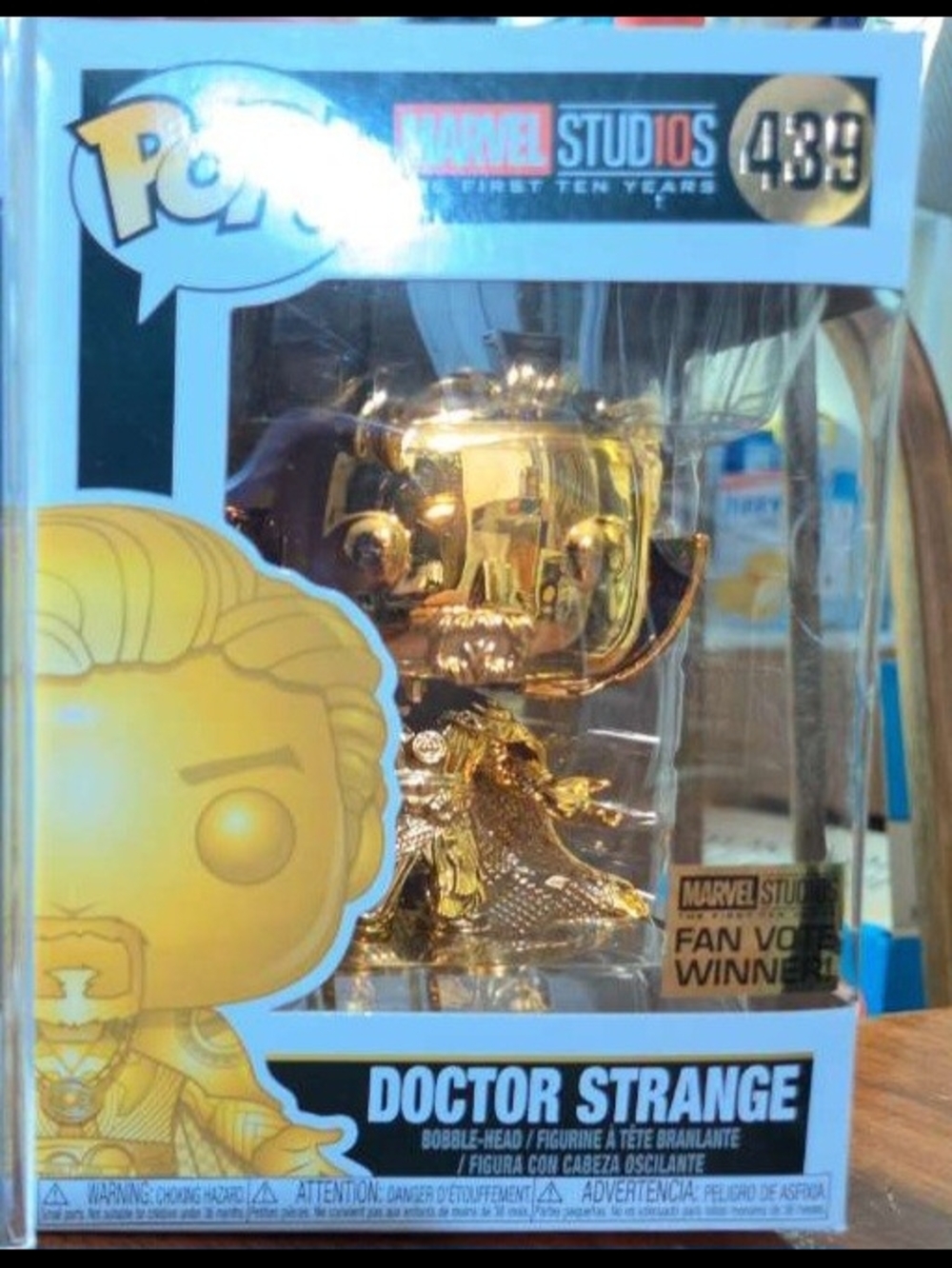 Marvel Studios Doctor Strange Gold Chrome Funko Pop! #439